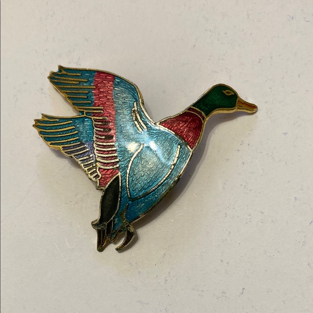 Colorful Duck Bird Pin/Brooch